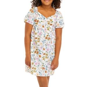 Crown & Ivy Balloon Sleeve Floral Printed Dress, Size Small